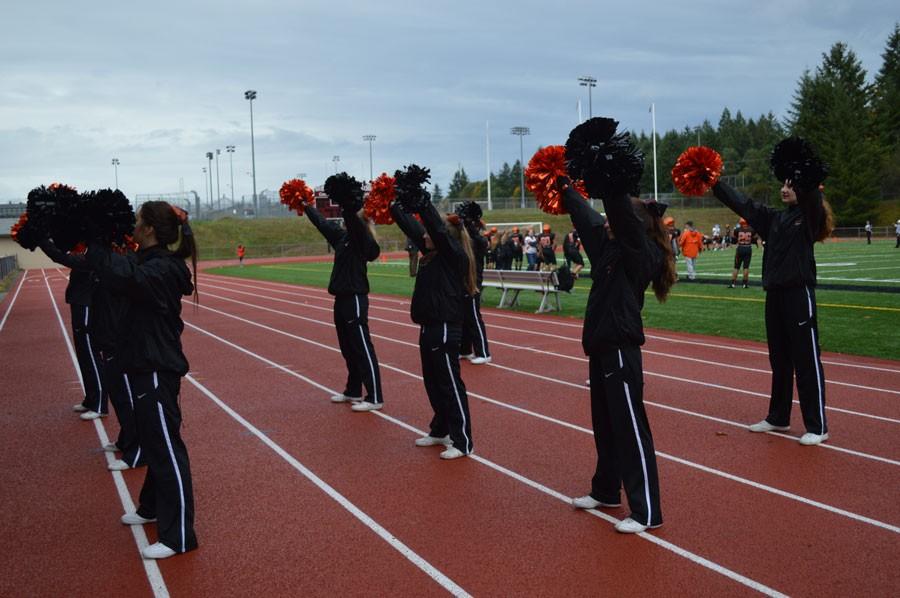 The cheer team took over Silverdale stadium for the CK vs OLY game.