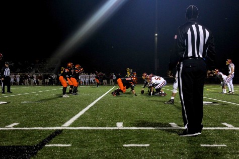 The cougs start a play during second quarter.