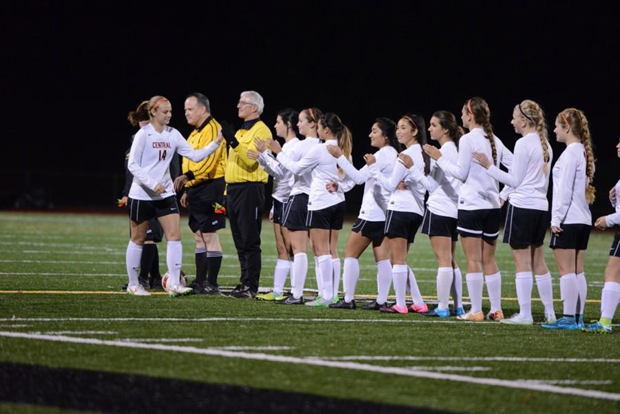 Hudson and her lady Cougs getting ready for another win.