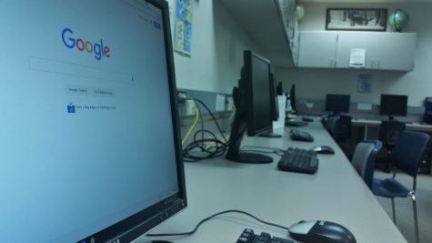 The internet at school has useful tools and sites such as Google that help students find information and is easily accessed on mobile phones or computers. 