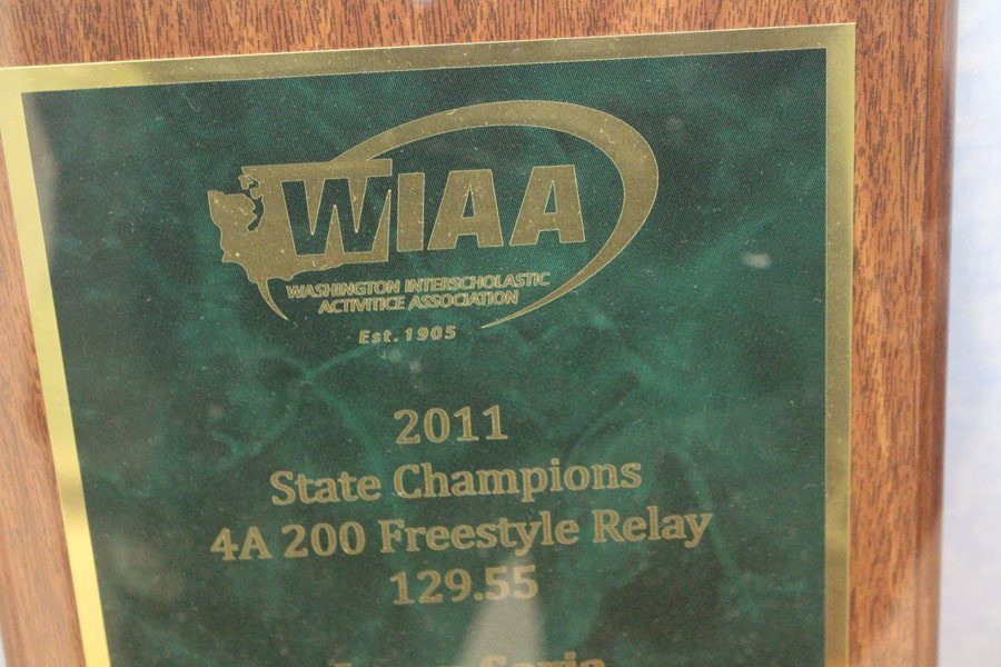 A state record set in 2011 fir the 4A 200 freestyle relay.