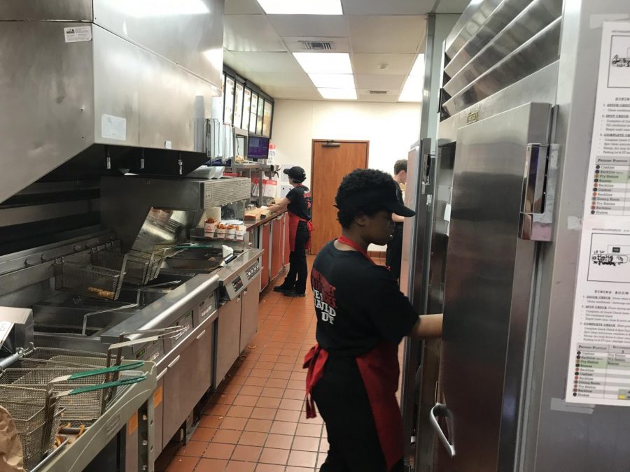 Students working at Arbys in Silverdale