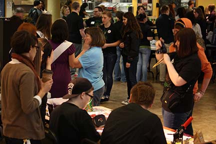 Visiting Information Tables at the Youth Rally - From Kitsap County Youth Rallys Website