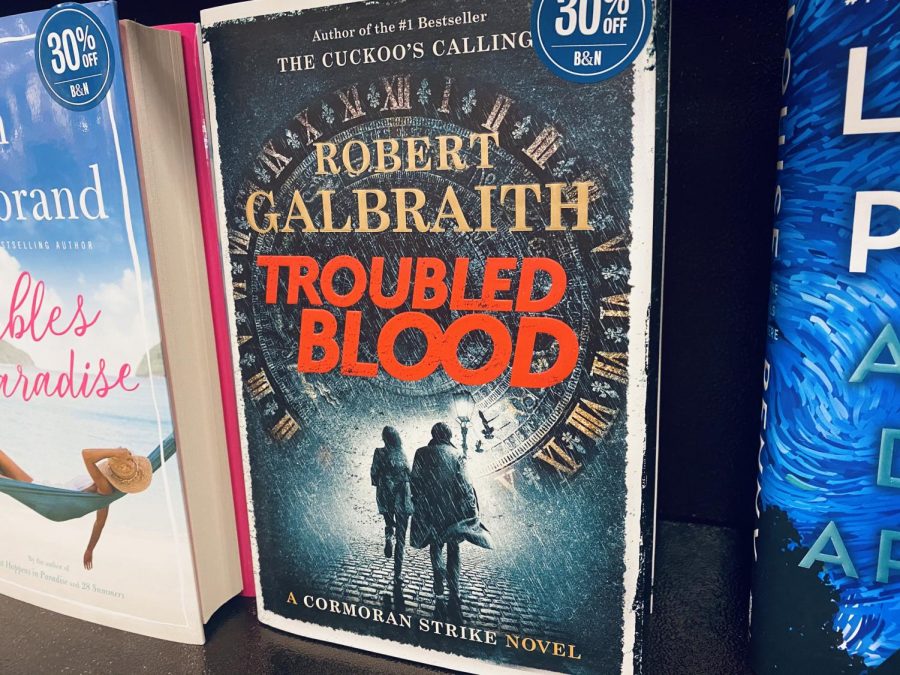 Troubled Blood by J.K. Rowling published under the pseudonym Robert Galbraith.
