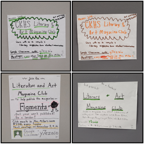 Literature Magazine Club flyers