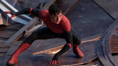 Tom Holland stars as Peter Parker/Spider-Man in Columbia Pictures SPIDER-MAN: NO WAY HOME.