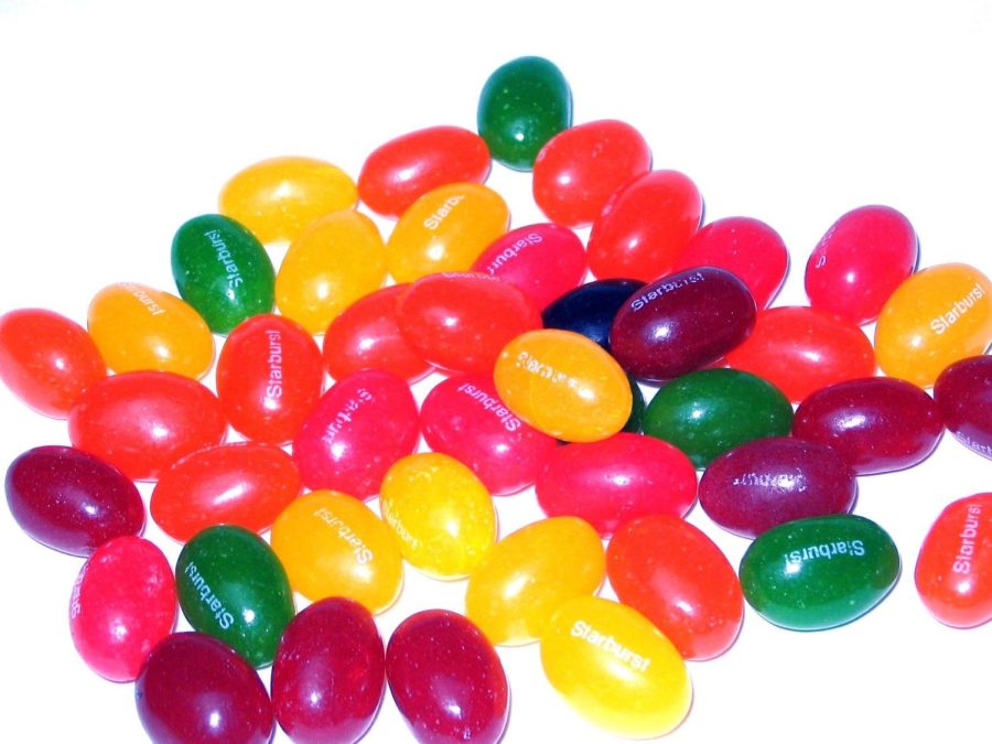 The best picture to showcase the vibrancy and flavors of Original Starburst Jellybeans.