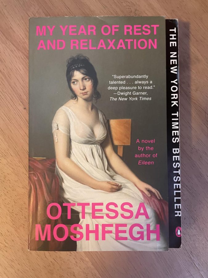 The  cover of the novel My Year of Rest and Relaxation by Ottessa Moshfegh. 