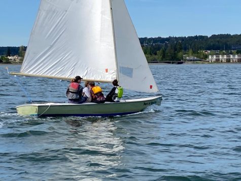 Cormak Burke as the skipper with three recreational sailors getting exposed to sailing a larger dinghy.