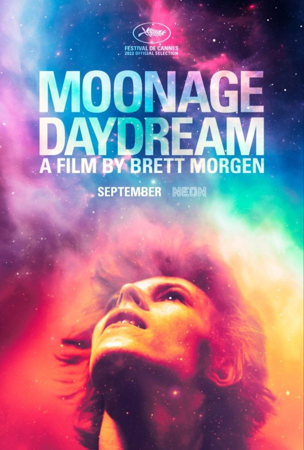 One of the official posters for director Brett Morgens new film, Moonage Daydream. 