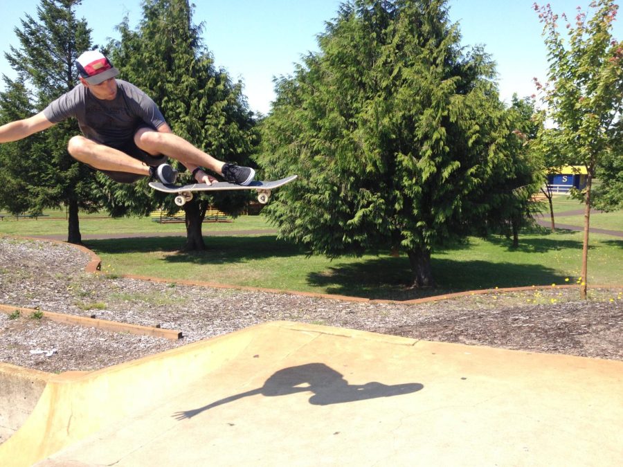 Blair+Taylor+catches+air+on+his+skateboard.+