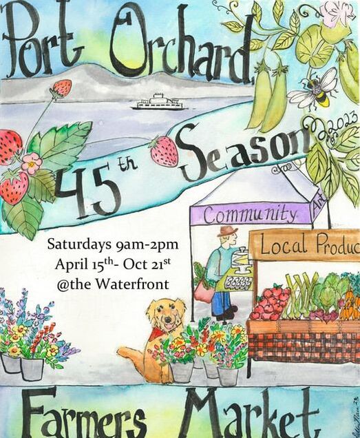 Port+Orchard+Farmers+Market+45th+season+announcement+art+by+a+community+artist