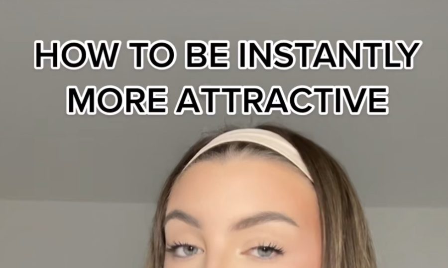 Tiktok Creator @chloetayloruk giving tips to look more attractive