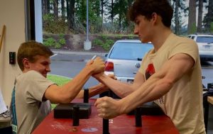 Jack Gaebler and Michael Vlach go hand to hand on a training match. Provided by Josh Jimenez.
