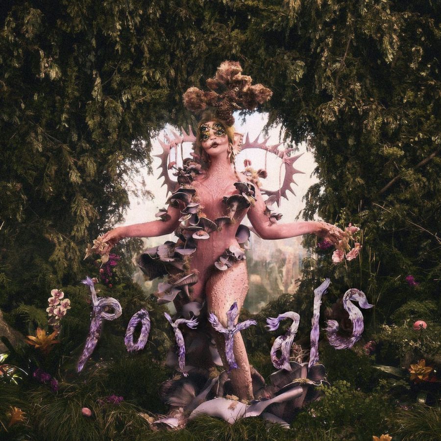 PORTALS+by+Melanie+Martinezs+official+album+cover%2C+featuring+a+dark+fairy-core+aesthetic.+
