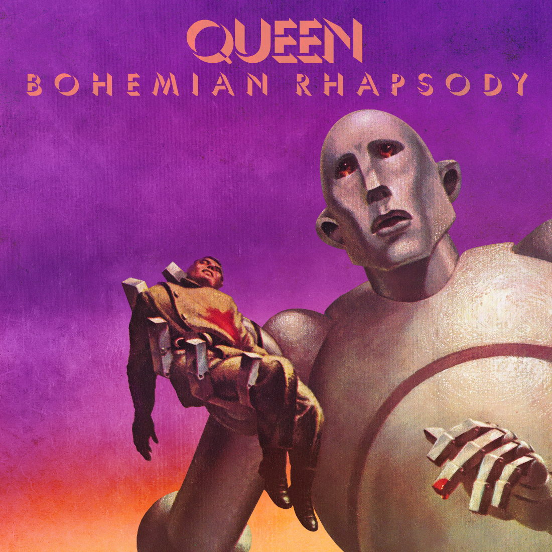 Album cover for Bohemian Rhapsody.