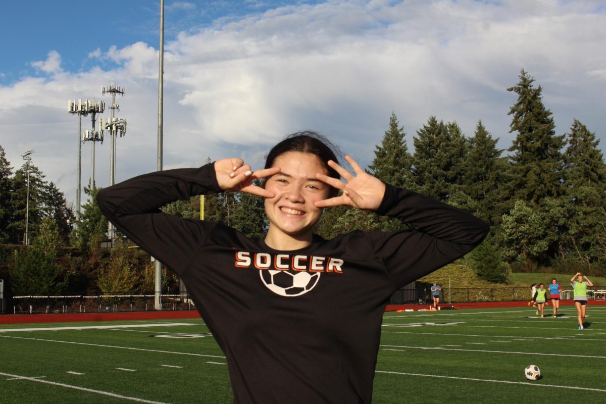 Rachael Remnent during soccer practice.
