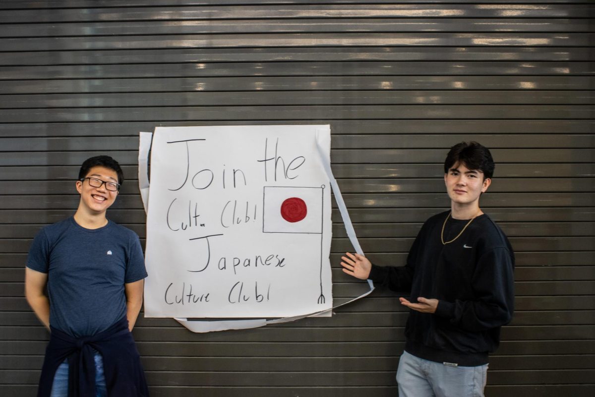 Roger Shi (left) and Mugen Fischer (right) Promoting their club during the annual Maze Days