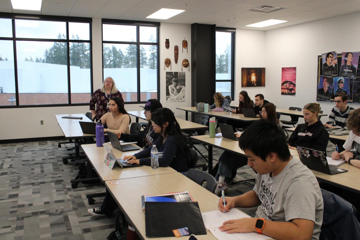 AP Students taking notes in Szczepanski’s 5th-period class.