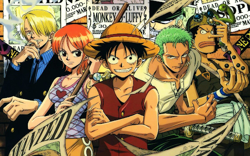 Monkey D. Luffy and the Straw Hat Pirates. (One Piece)