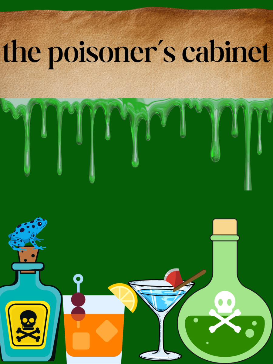 Poster of "The Poisoner’s Cabinet" Podcast. (Graphic designed by Lina Miller)