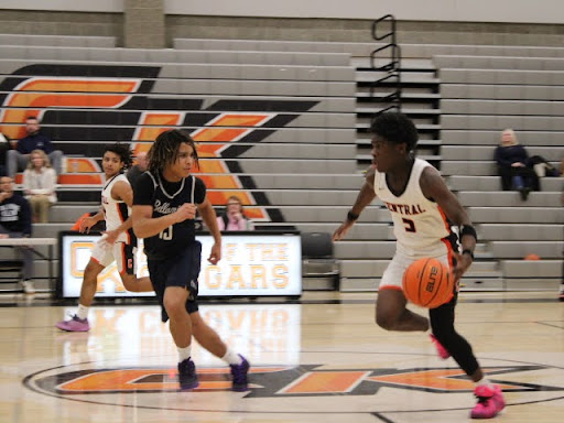 A Central Kitsap player races across the quart in an attempt to score against Bellarmine Preparatory School.